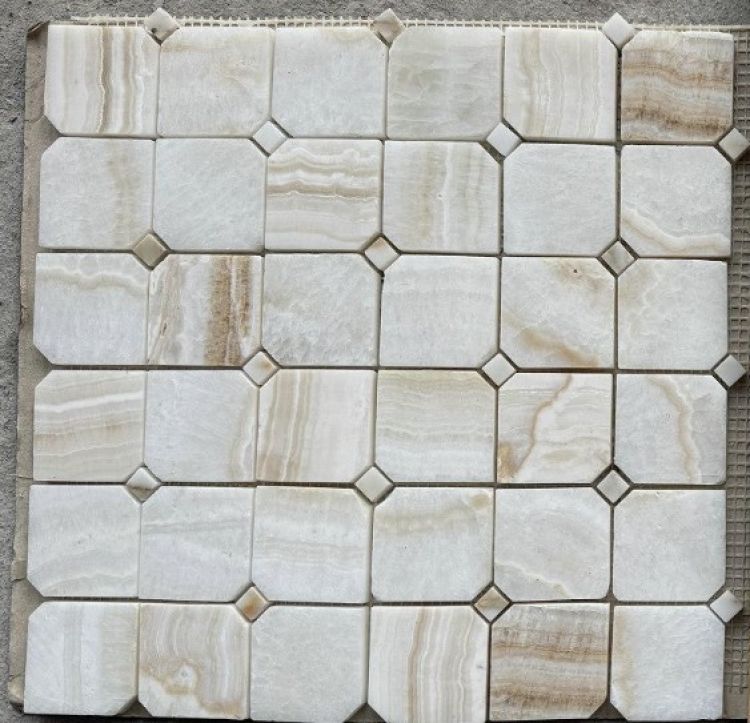 Clipped Onyx Ivory Honed 11.75 x 11.75